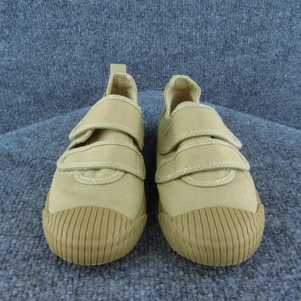 Cat & Jack Boys‎ Sneaker Shoes Brown Fabric Hook & Loop Size T 11 Medium